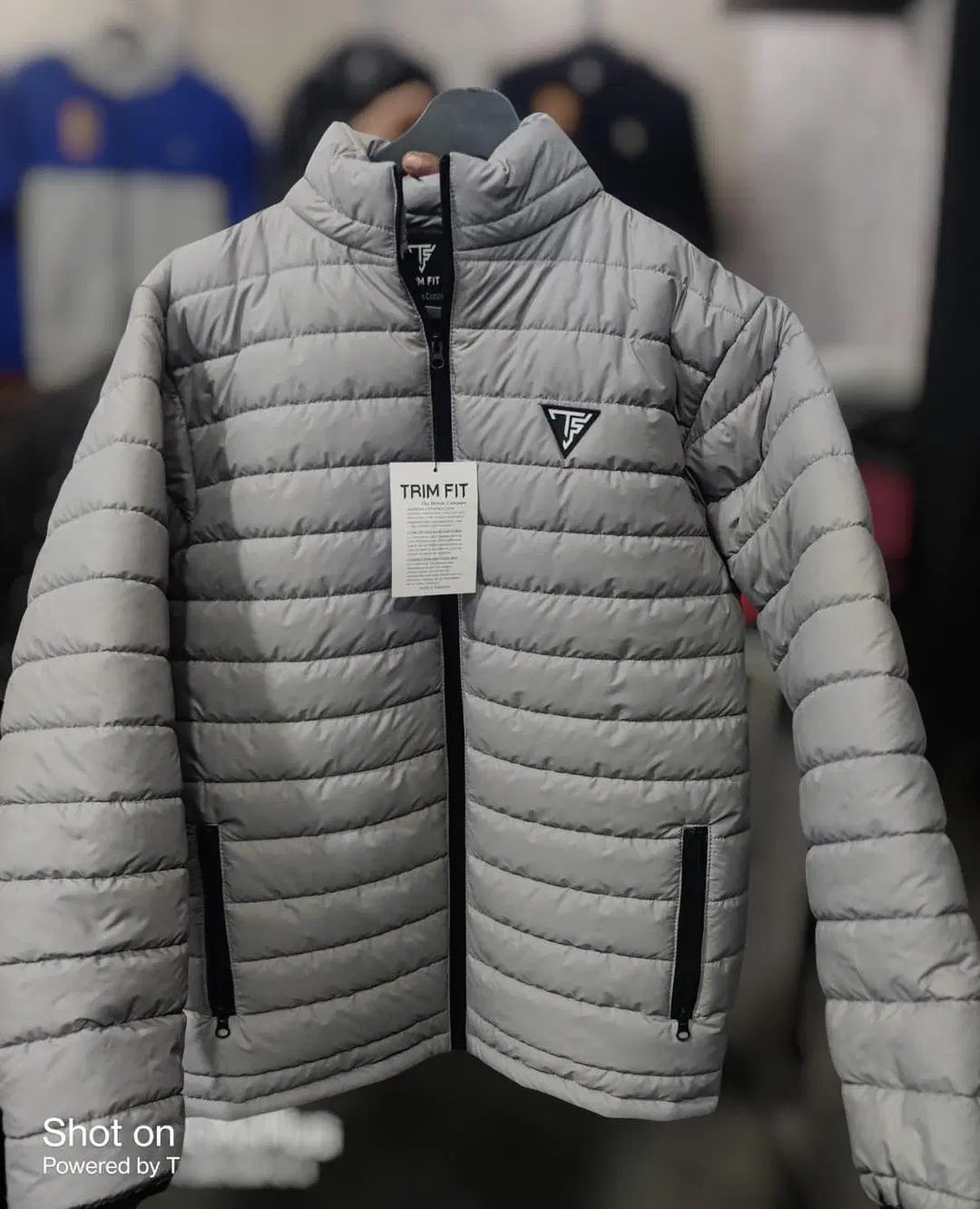 Men's Parachute Puffer Jacket - 1 Pc in Grey